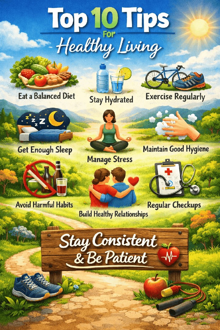 Top 10 Tips For Healthy Living